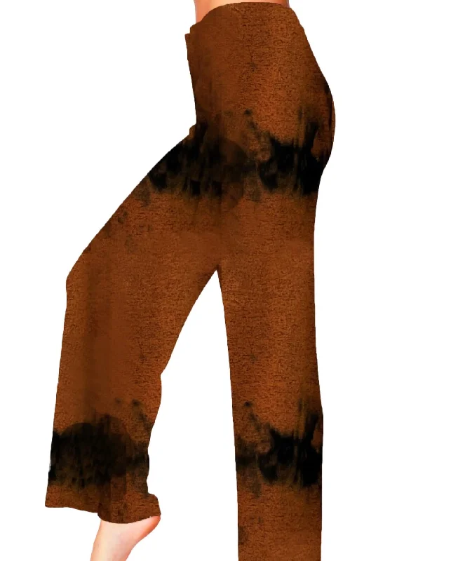 Marble Wash Lounge Pant In Spice