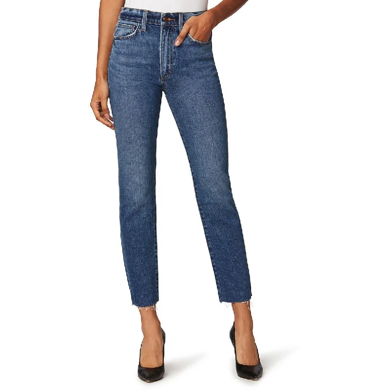 Joe's Womens The Luna Raw Hem High Rise Ankle Jeans