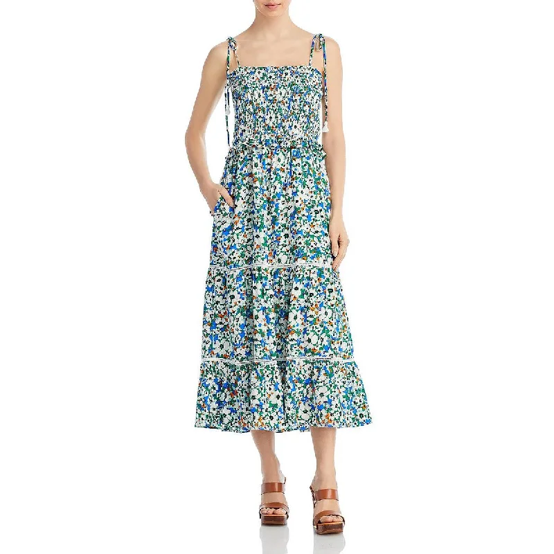 Lost + Wander Womens Printed Long Maxi Dress