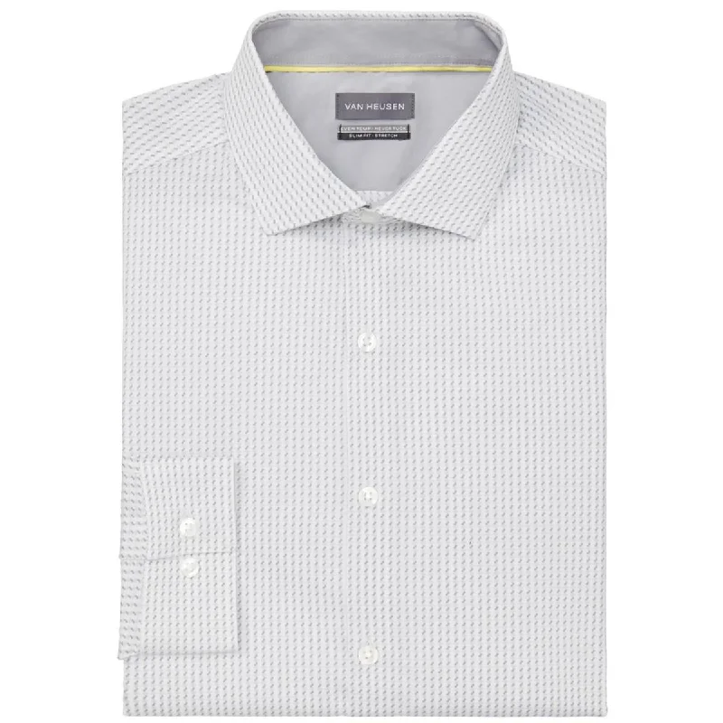 Van Heusen Mens Printed Wrinkle Resistant Dress Shirt