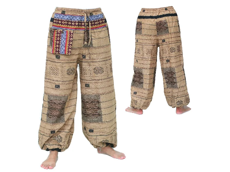 Genie Pants Aladdin Pants Men Women Beige