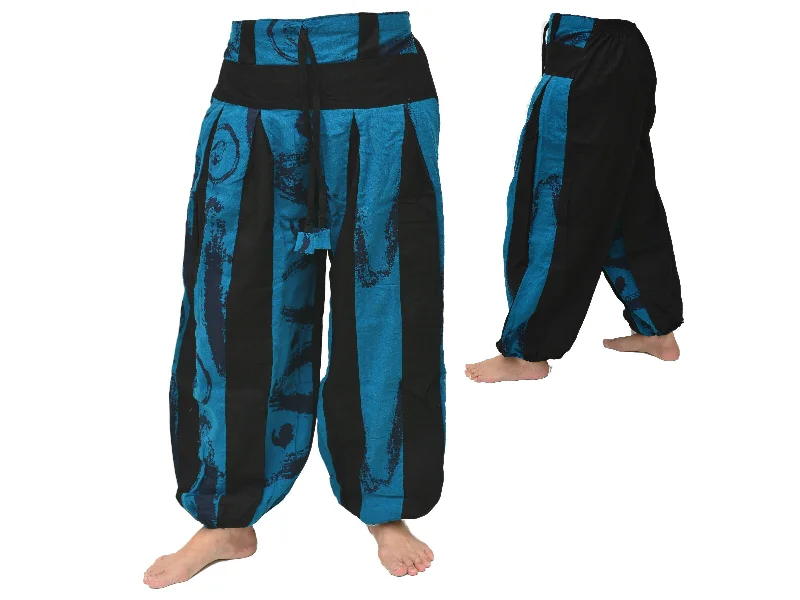 Genie Pants Aladdin Pants Men Women Black Blue