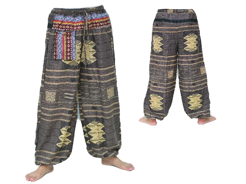 Genie Pants Aladdin Pants Men Women Brown