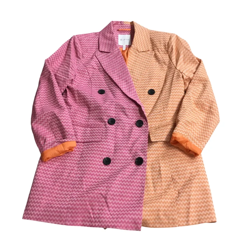 Blazer By Avec Les Filles In Orange & Pink, Size: L