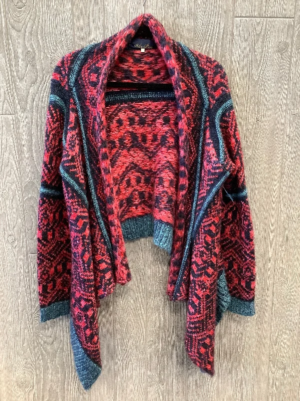 Cardigan By Blue Rain In Blue & Red, Size: M