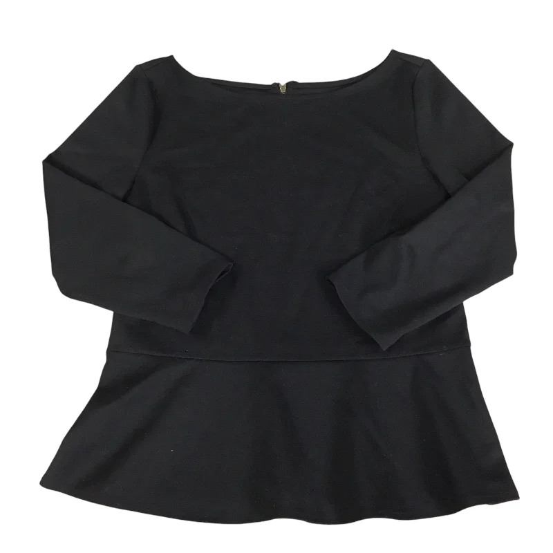 Top Long Sleeve By Loft In Black, Size: M