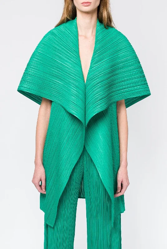 Pleats Please Issey Miyake MC Novemeber 2024 Vest in Bright Green