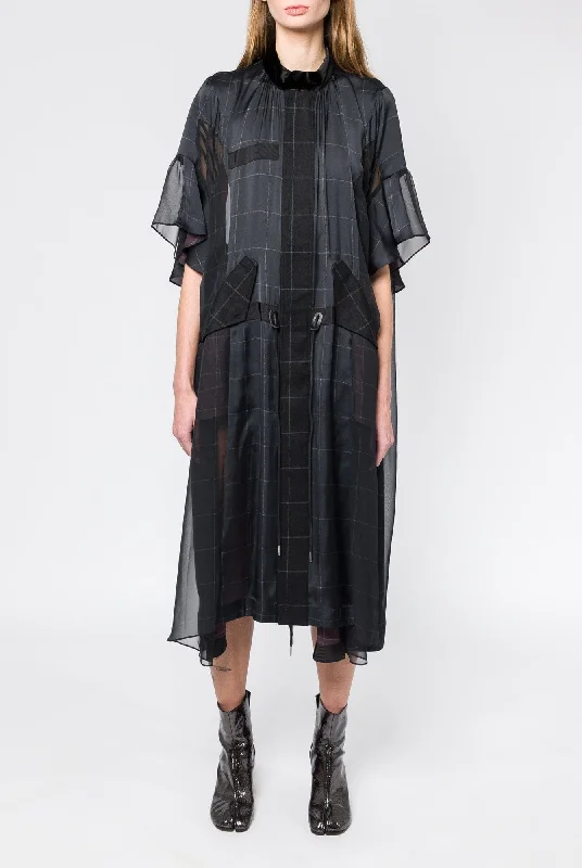 Sacai Windowpane Dress