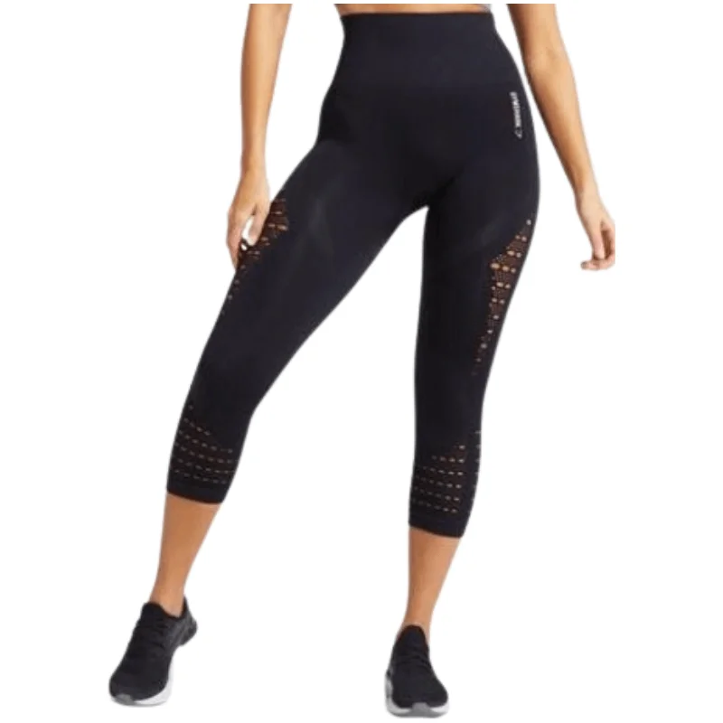 Gymshark Energy+ Seamless Cropped Leggings - Black