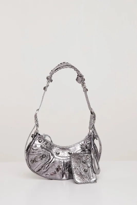 Balenciaga Le Cagole Shoulder Bag XS in Silver