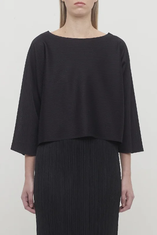 Pleats Please Issey Miyake A-POC Top in Black